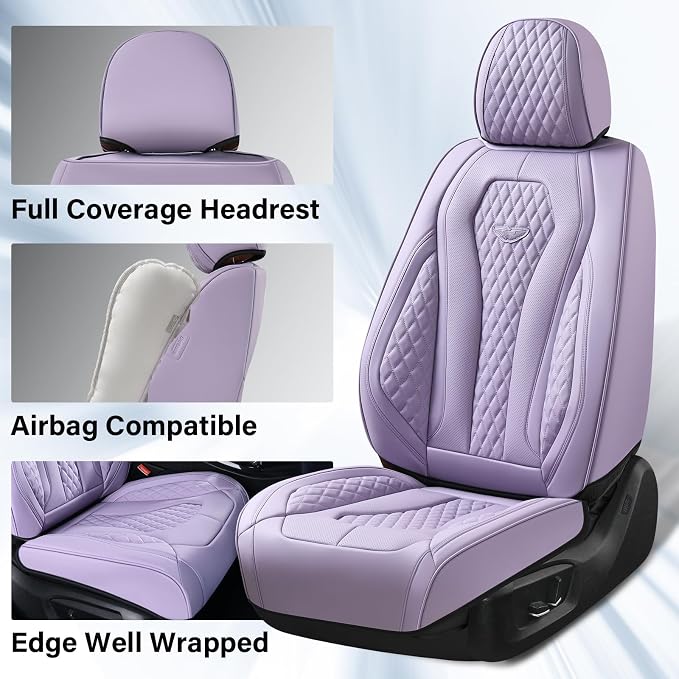 Universal Seat Covers — Full Set — Purple