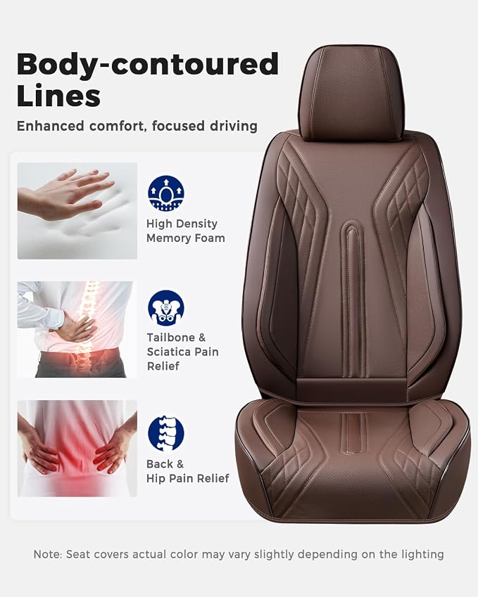 Universal Seat Covers — Full Set — Coffee