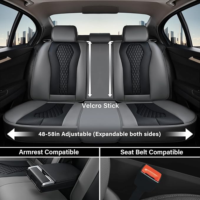 Universal Seat Covers — Full Set — Black