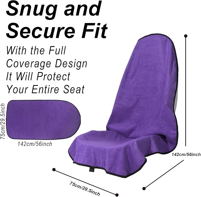 Car Seat Covers — Front Seat — Purple