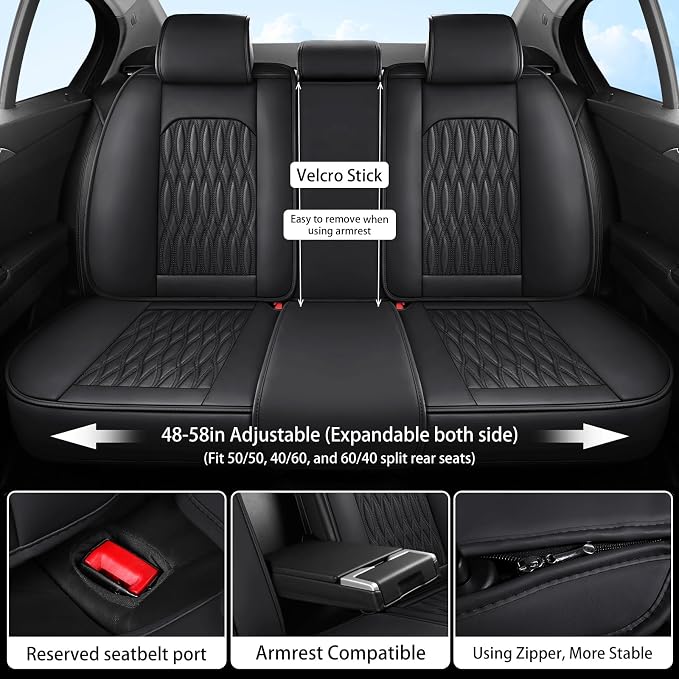Universal Seat Covers — Full Set — Black