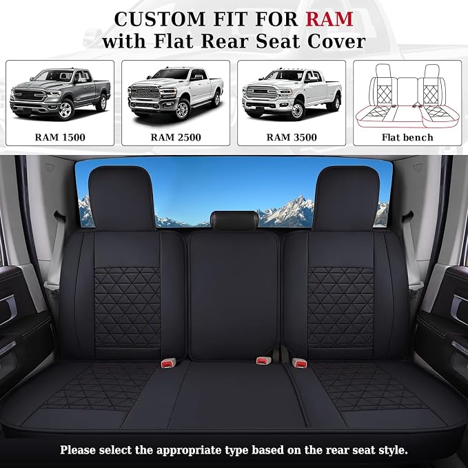Seat Covers for Multiple Vehicles — Full Set — Black