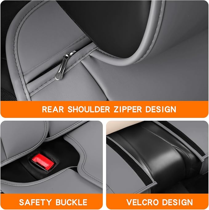 Universal Seat Covers — Front Seat — Gray