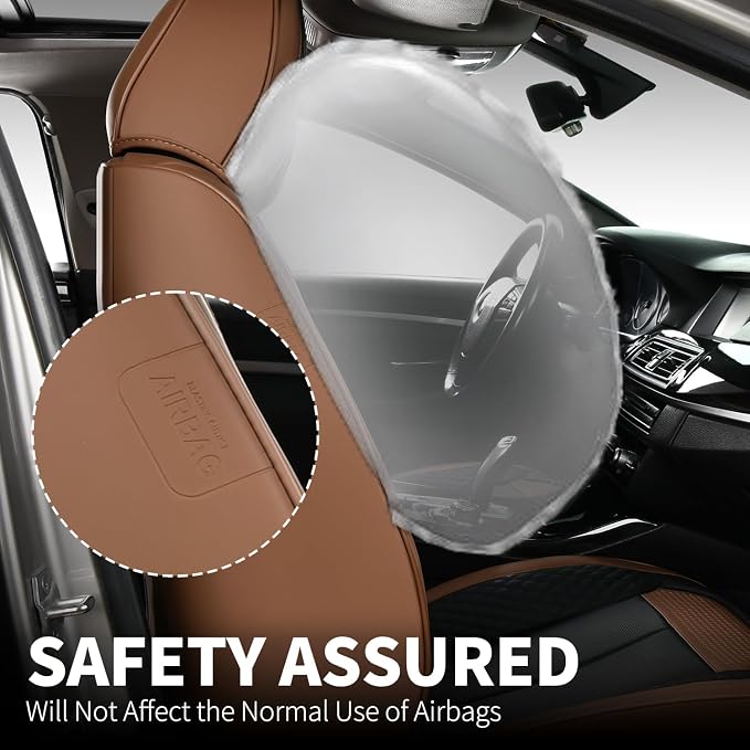 Universal Seat Covers — Full Set — Coffee