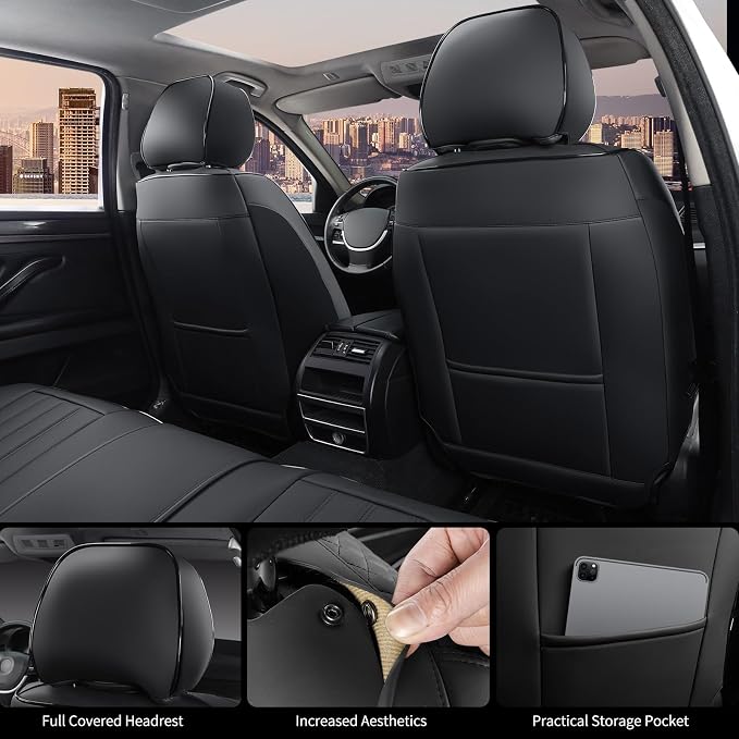 Universal Seat Covers — Front Seat — Black
