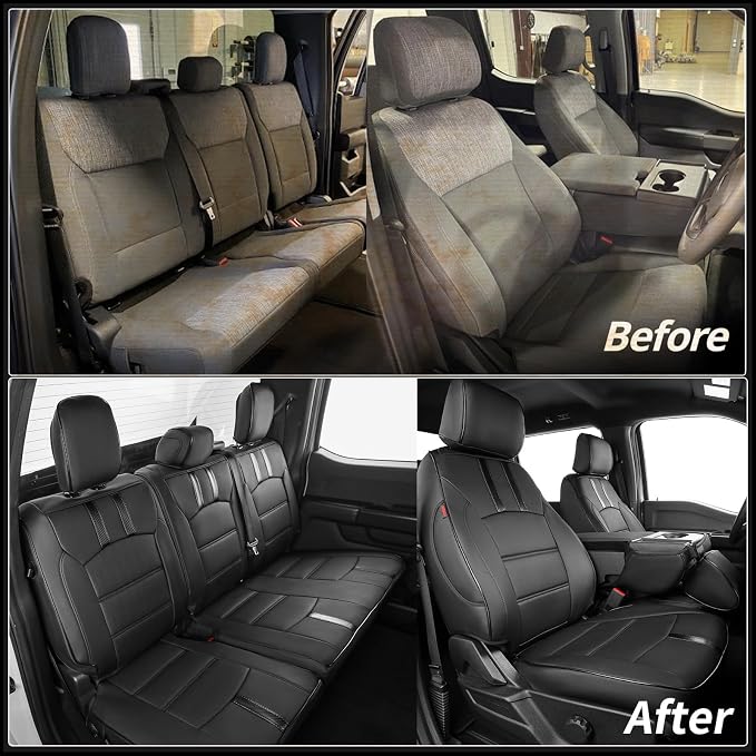 Seat Covers for Multiple Vehicles — Full Set — Black
