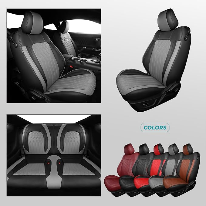 Faux Leather Seat Covers for Ford Mustang — Full Set