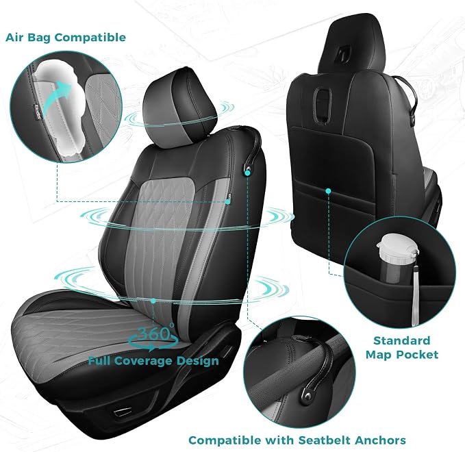 Faux Leather Seat Covers for Ford Mustang — Full Set