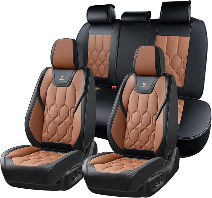 Universal Seat Covers — Black / Brown