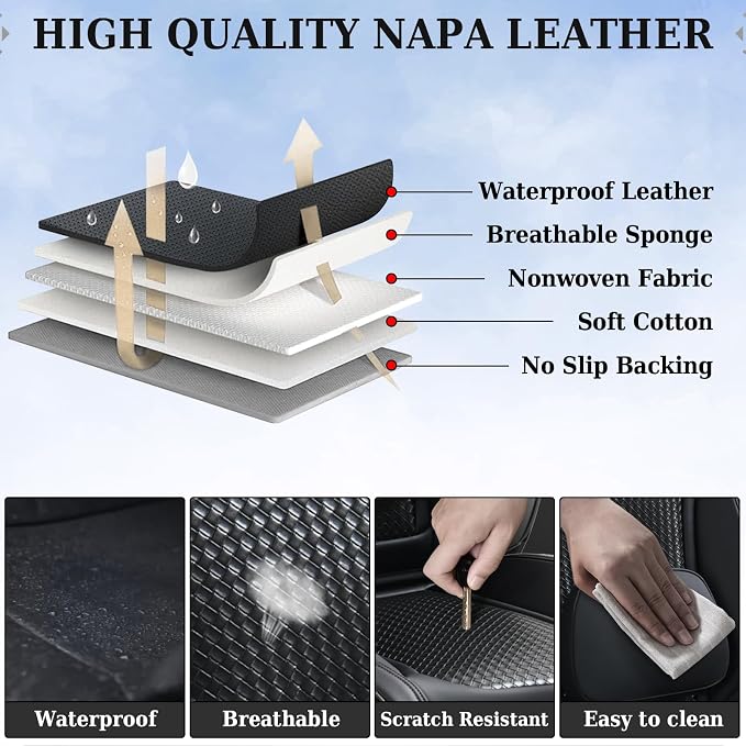 Universal Seat Covers — Front Seat — Black