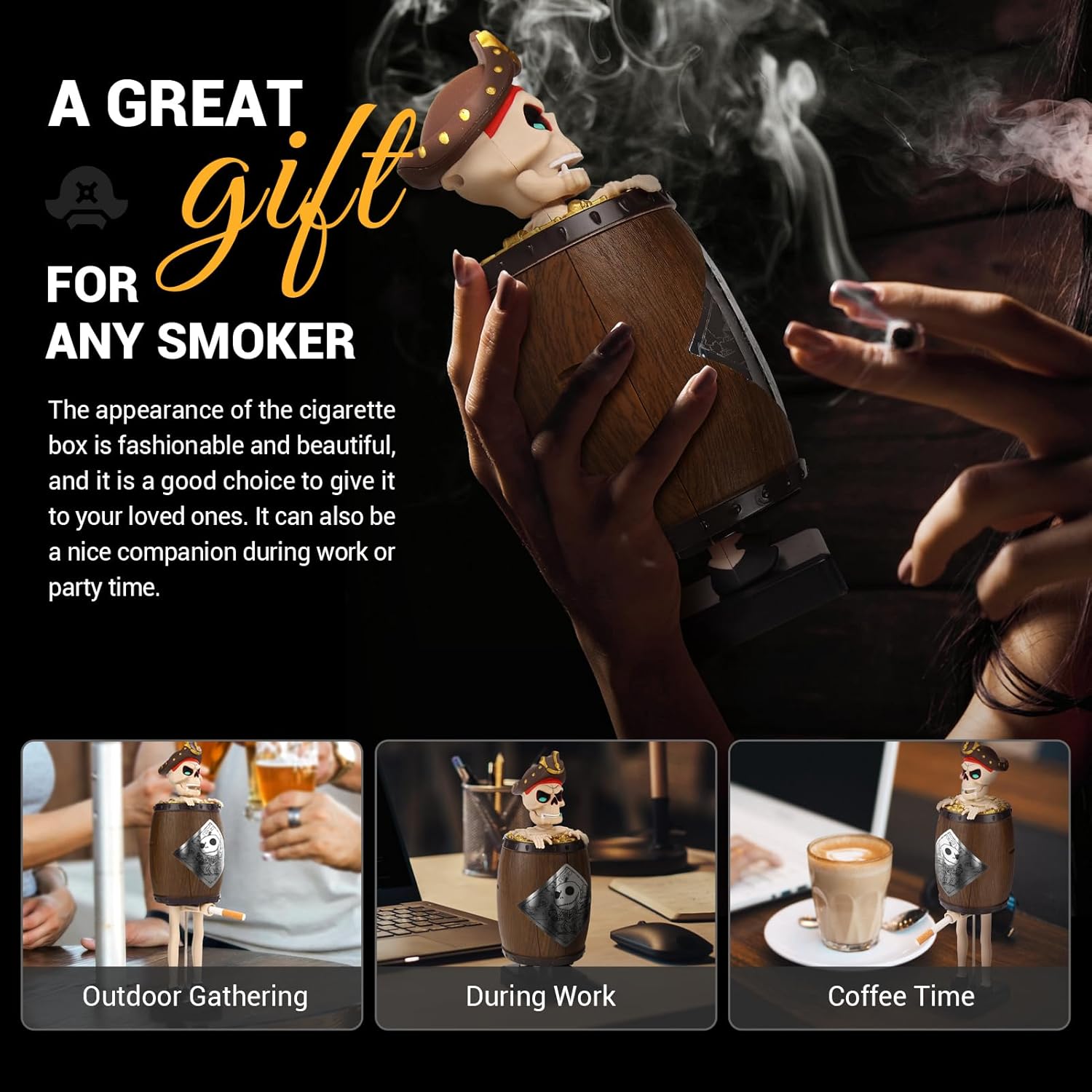 Santa Claus Spoof Cigarette Box | Funny Cigarette Dispenser & Storage Case