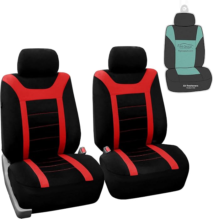 Universal Seat Covers — Front Seat — Red / Black
