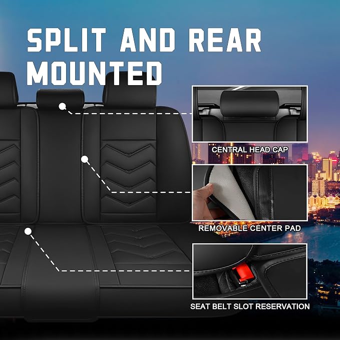 Seat Covers for Honda Civic — Full Set — Black