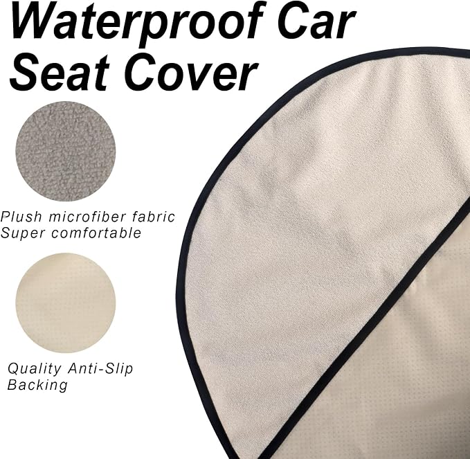 Car Seat Covers — Front Seat — White