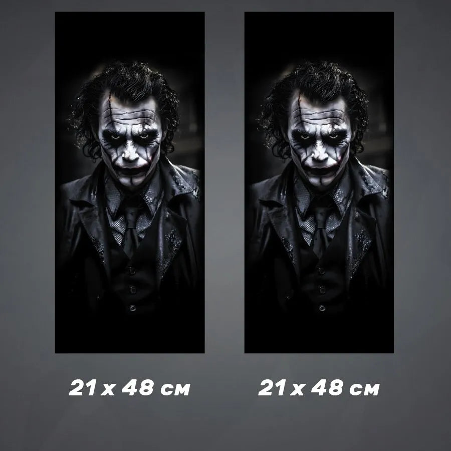 2Pcs Stickers on door pillars Joker