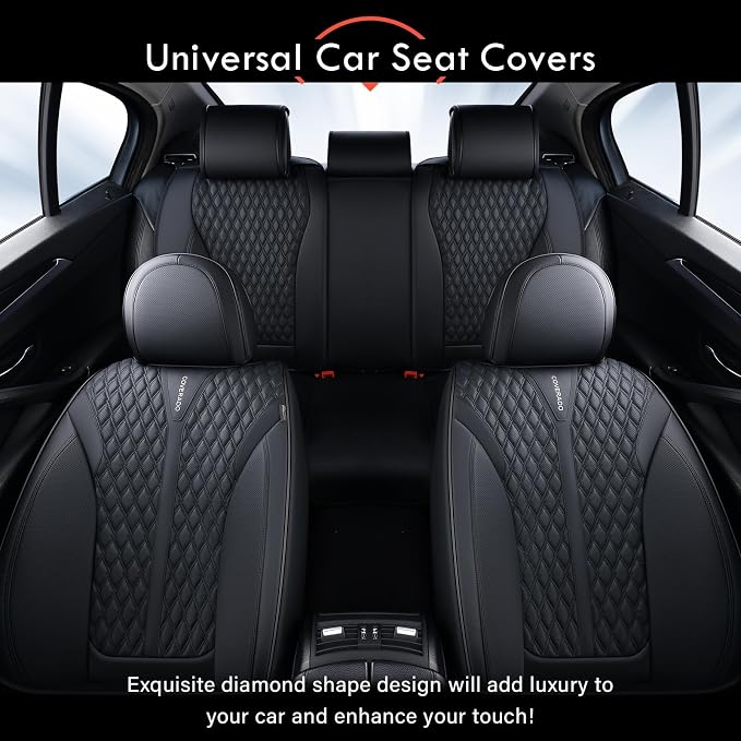 Universal Seat Covers — Full Set — Black