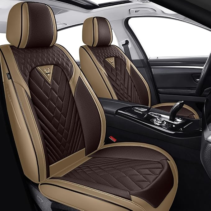Seat Covers for Toyota Yaris — Front Seat — Brown / Beige