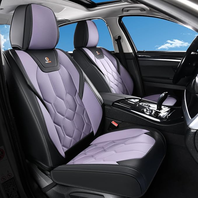 Universal Seat Covers — Black / Purple