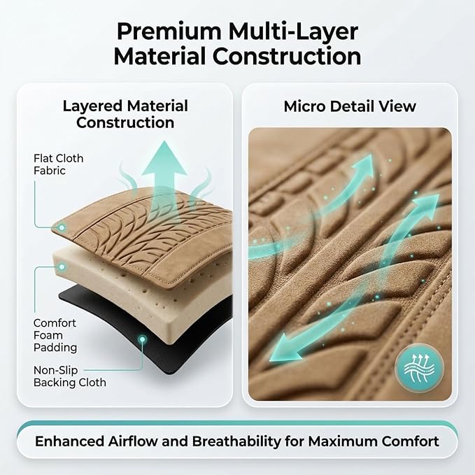 Universal Seat Covers — Front Seat — Beige