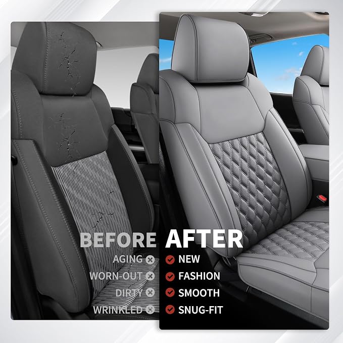 Seat Covers for Toyota Tacoma — Full Set — Gray