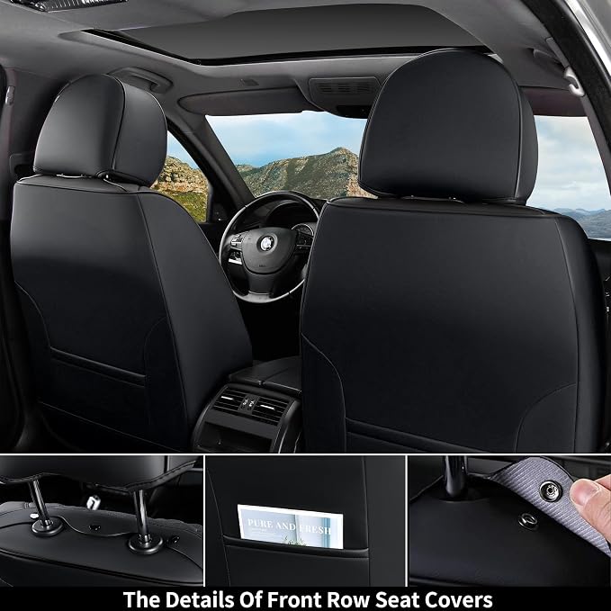 Universal Seat Covers — Full Set — Black