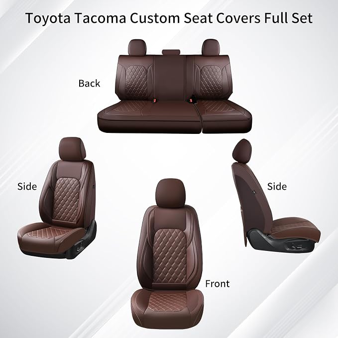 Seat Covers for Toyota Tacoma — Full Set — Coffee