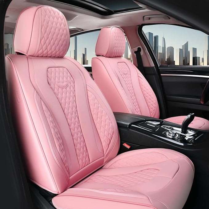 Universal Seat Covers — Full Set — Pink