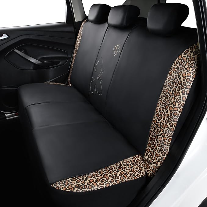 Universal Faux Leather Seat Covers — Full Set — Brown
