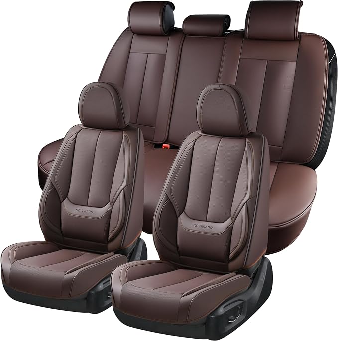 Universal Seat Covers — Full Set — Brown