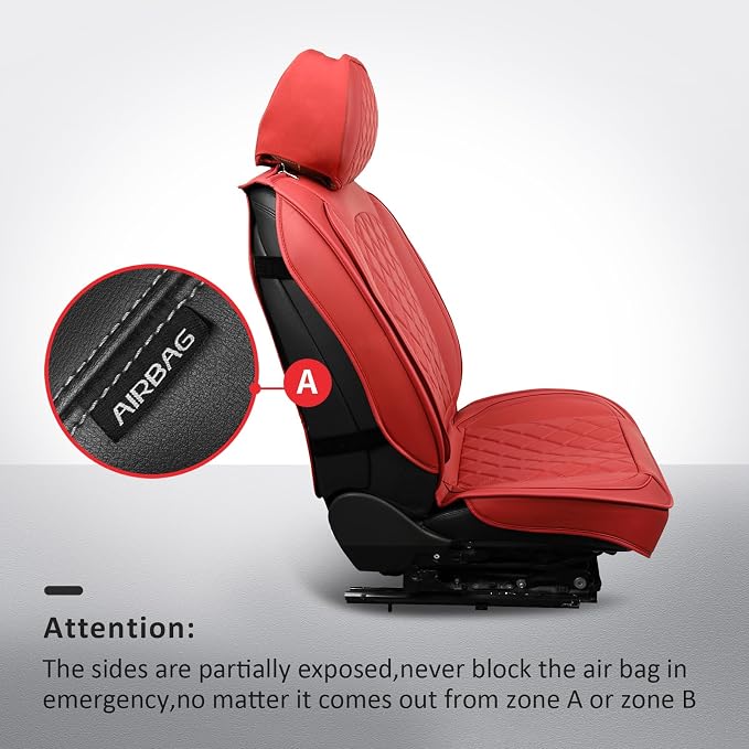 Universal Seat Covers — Full Set — Red