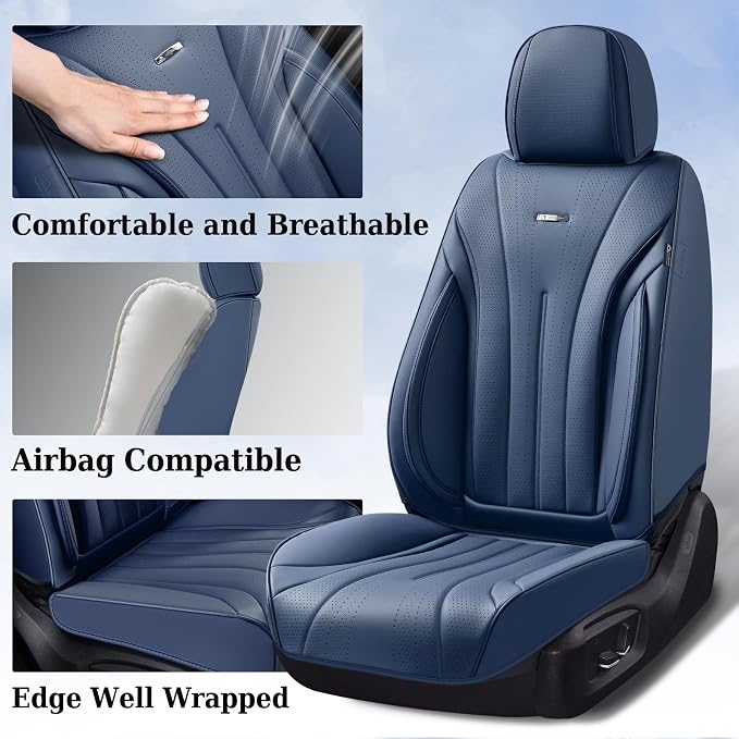 Universal Seat Covers — Full Set — Navy