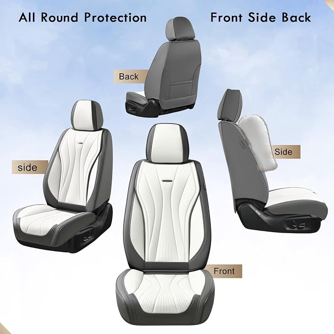 Universal Seat Covers — Front Seat — Gray / Pink