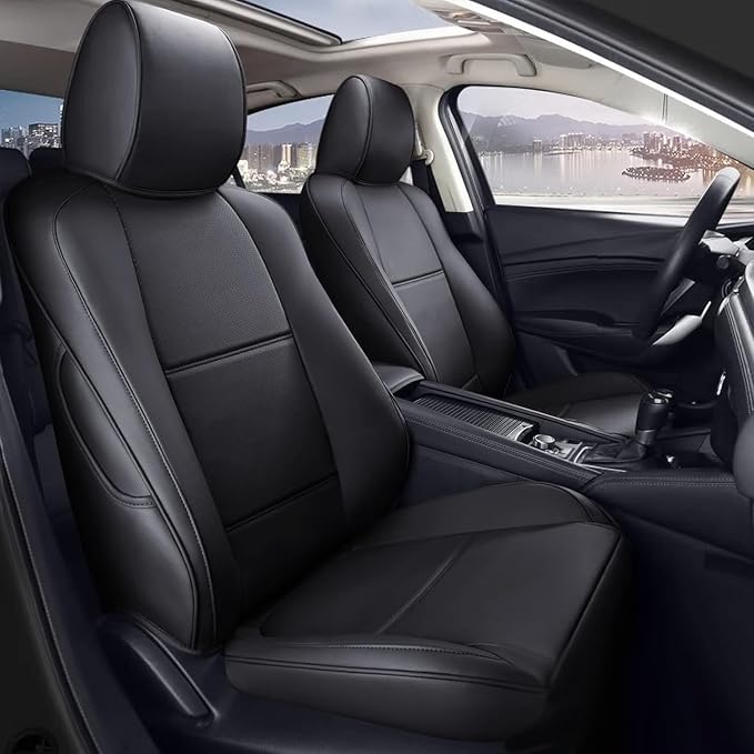 Faux Leather Seat Covers for Mazda CX-30 — Full Set — Black
