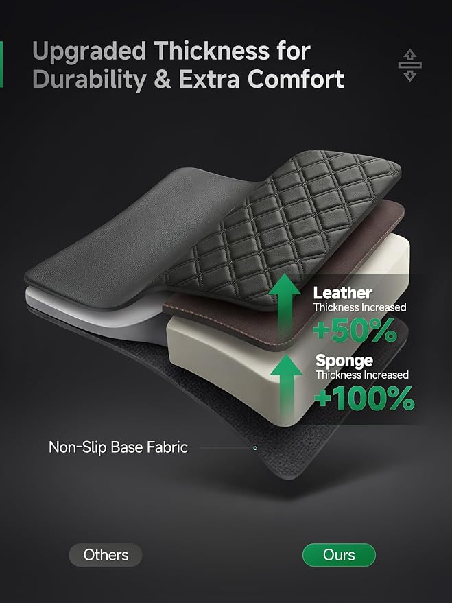 Faux Leather Seat Covers for Multiple Vehicles — Front Seat — Black