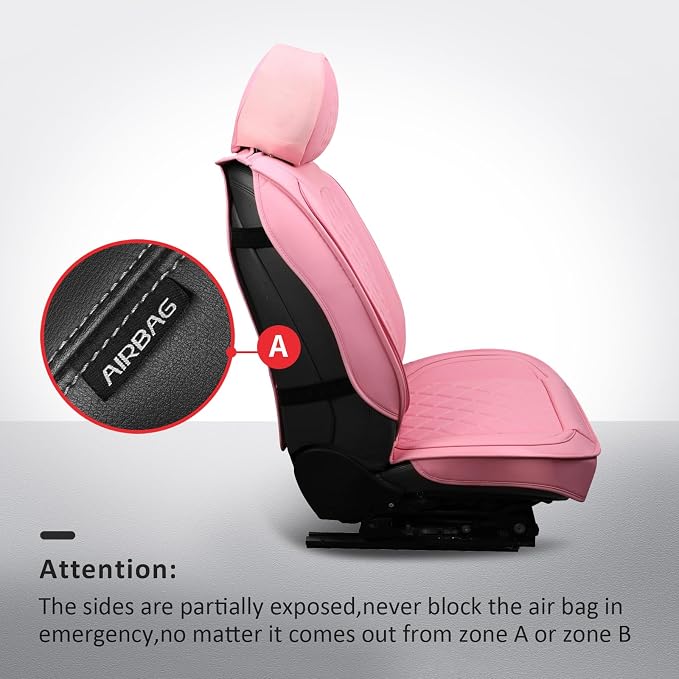 Universal Seat Covers — Full Set — Pink