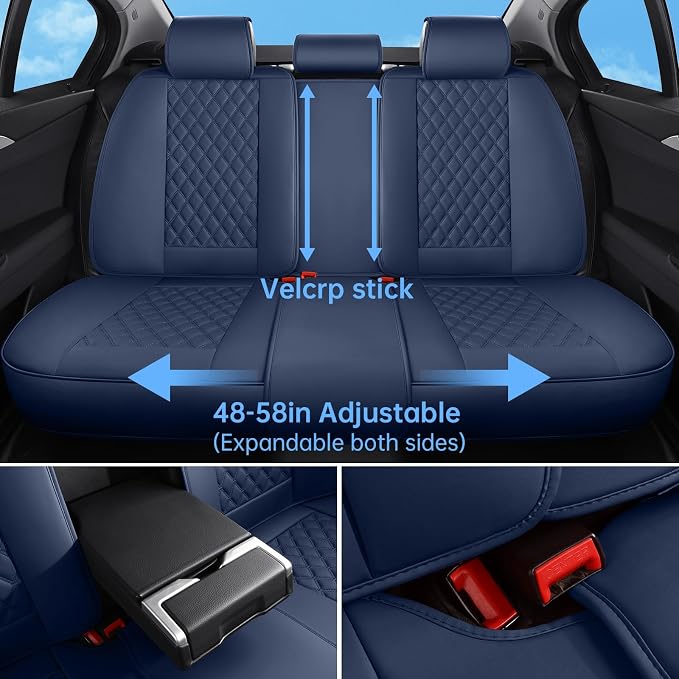 Universal Seat Covers — Full Set — Blue