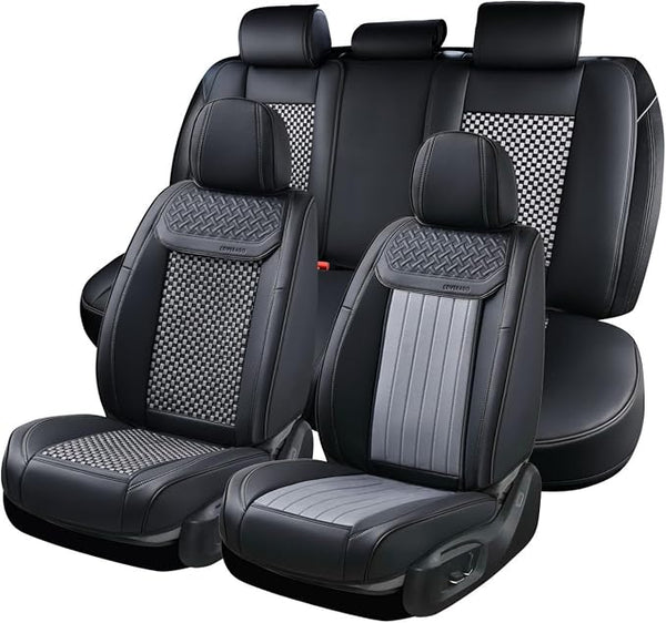 Universal Seat Covers — Full Set — Black / Gray
