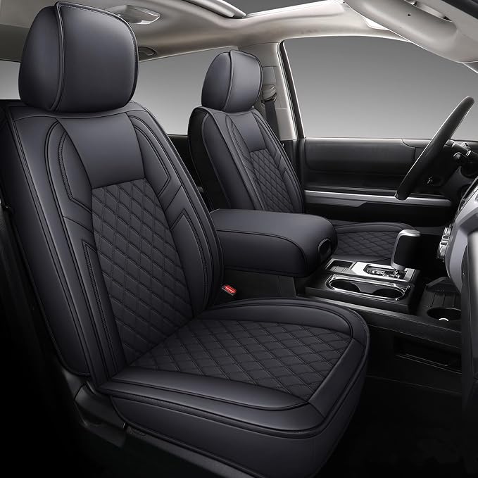 Seat Covers for Toyota Tundra — Front Seat — Black