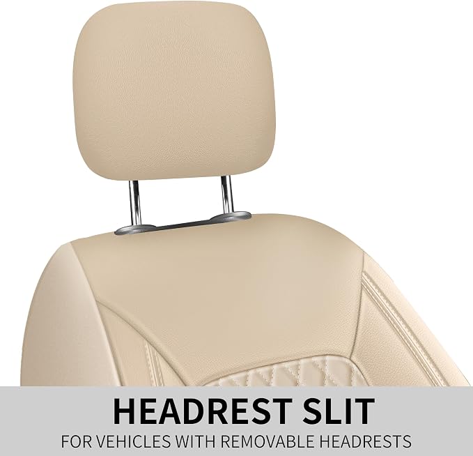 Universal Faux Leather Seat Covers — Front Seat