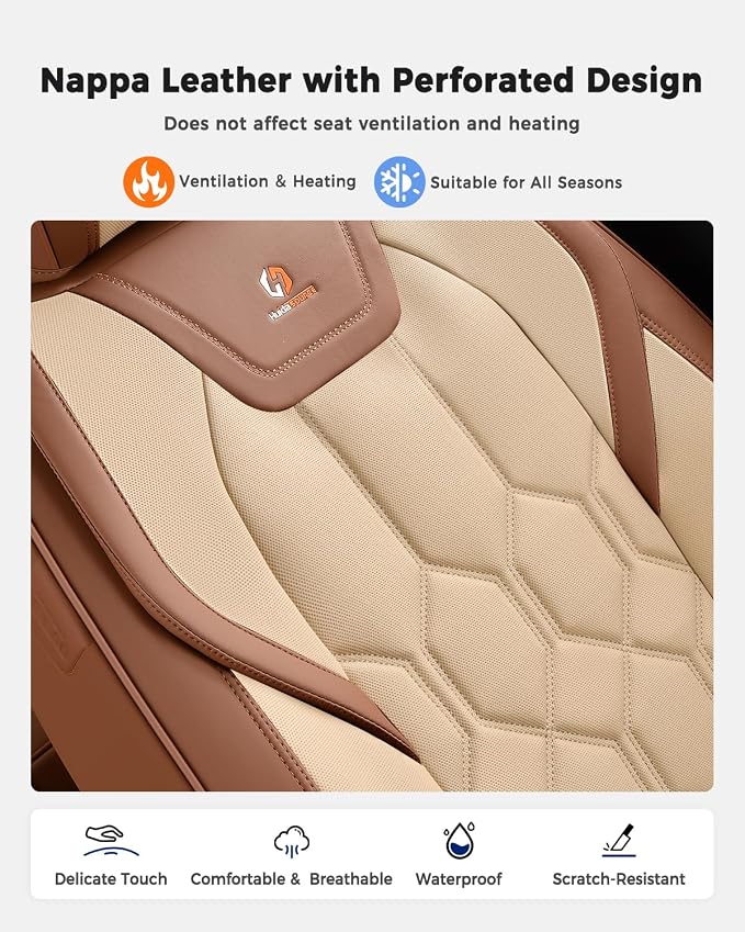 Universal Seat Covers — Brown / Beige