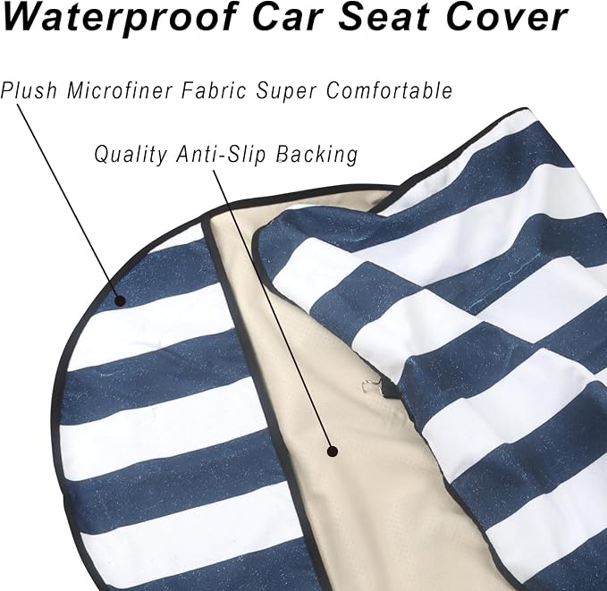 Car Seat Covers — Front Seat — Blue