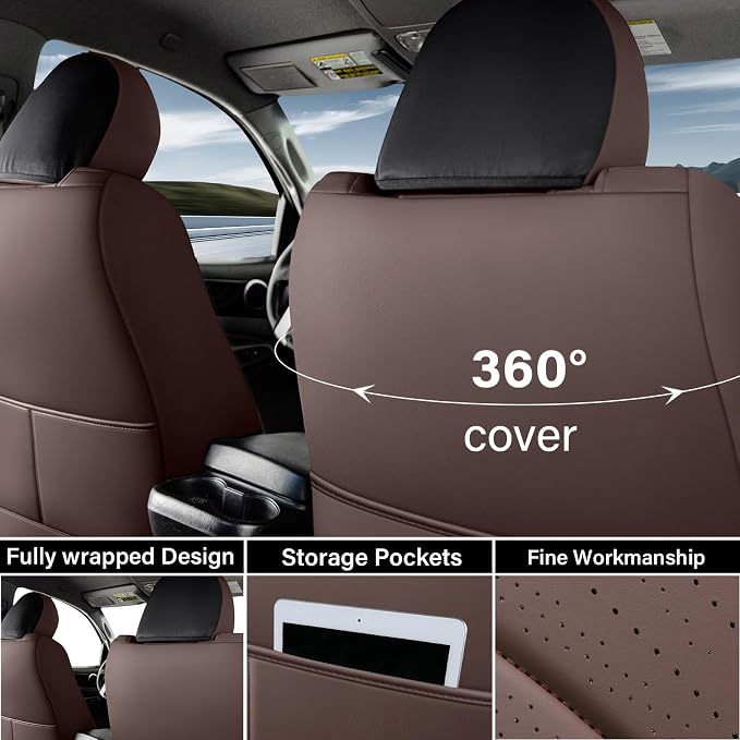 Seat Covers for Toyota Tacoma — Front Seat — Brown