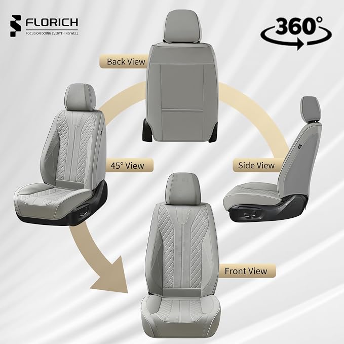 Universal Seat Covers — Full Set — Gray