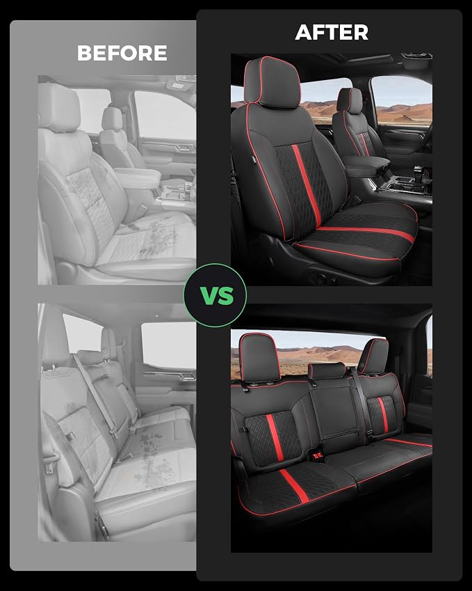 Faux Leather Seat Covers for Chevrolet Silverado / GMC Sierra