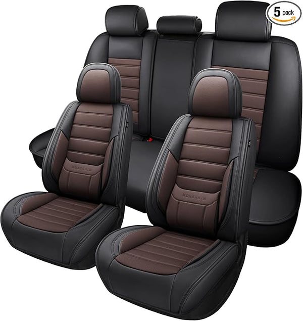 Universal Seat Covers — Full Set — Brown