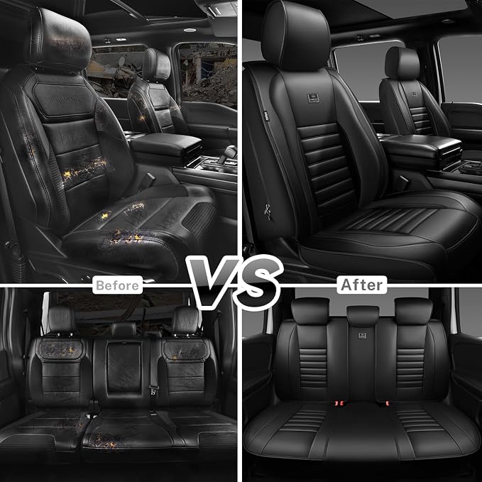 Universal Seat Covers — Full Set — Black