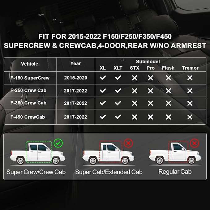 Seat Covers for Multiple Vehicles — Front Seat — Black
