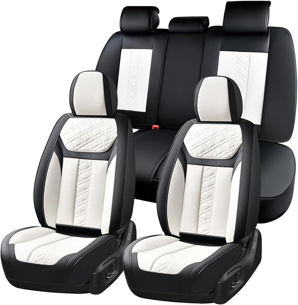 Universal Seat Covers — Full Set — White