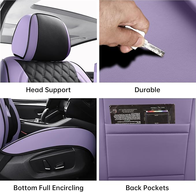 Universal Seat Covers — Full Set — Black
