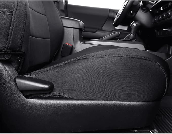 Neoprene Seat Covers for Toyota Tacoma — Rear Seat — Black